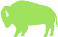 Green buffalo icon